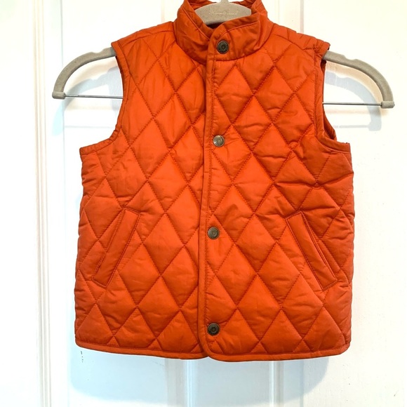Janie and Jack quilted puffer vest jacket mock neck outerwear kids toddler 2T - Picture 2 of 7
